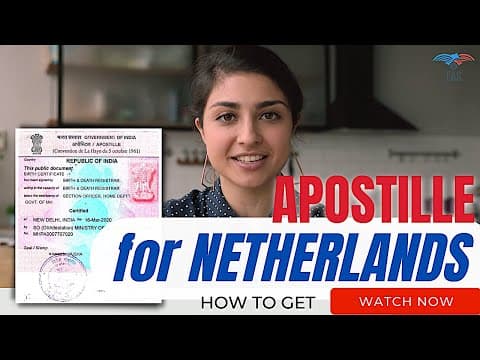 Watch video: Apostille certificate for Netherlands – MEA Attestation Services in India
