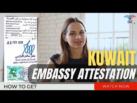 Watch video: Kuwait Embassy Attestation in India