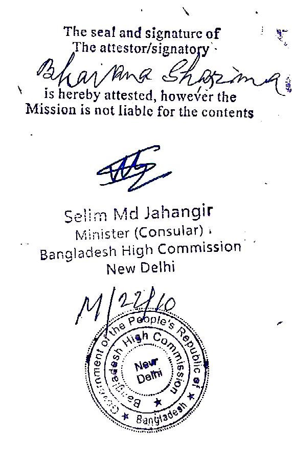 Bangladesh Embassy Attestation