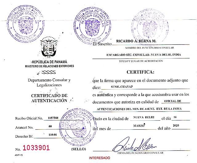 Panama Embassy Attestation services