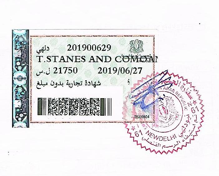 Syria Embassy Attestation services