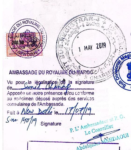 Mozambique Consulate Attestation