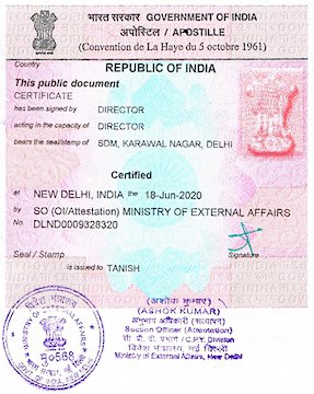Death Certificate Apostille 
